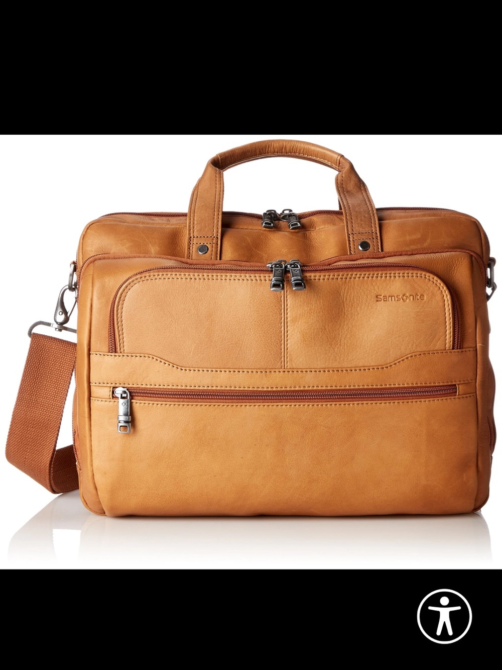 Samsonite Durham Colombian Leather 2 Pocket Bruefcase